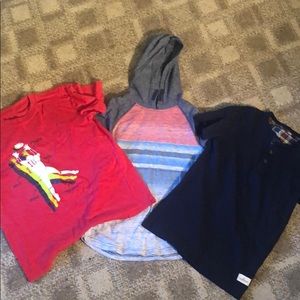 Lots of 3 Boys Stitch Fix shirts sizes 8-10